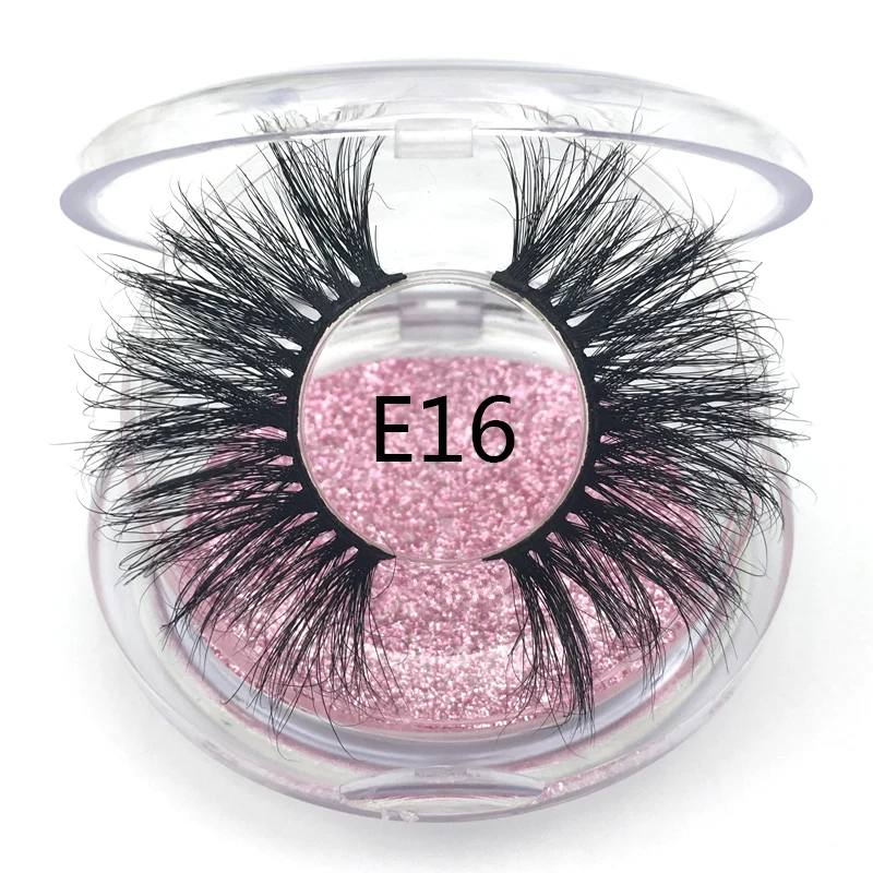 Горячая продажа настоящие норковые меховые ресницы ручной работы 25 мм длина