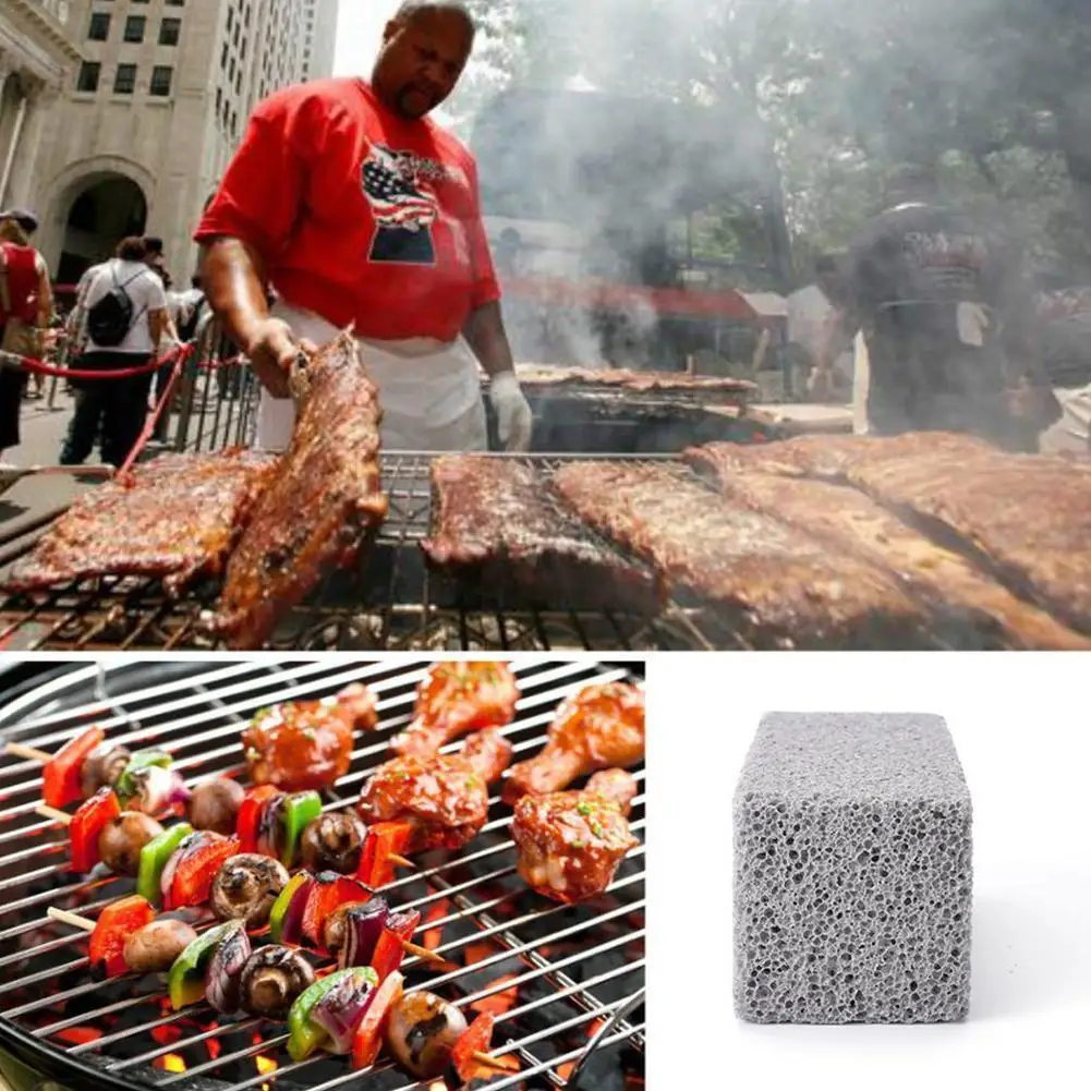 

1pc Barbecue Cleaning Drill Kitchen Decontamination Cleaning BBQ Brick Cleaner Racks Cleaning Stone Barbecue Stains Grease N4N6