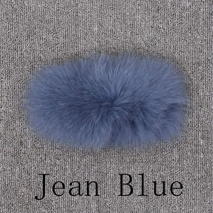 jean blue Розовая java QC8078 Большая распродажа все реальные фотографии женская зимняя шуба из натурального Лисьего меха с длинными рукавами куртка из лисьего меха - Цвет: jean blue