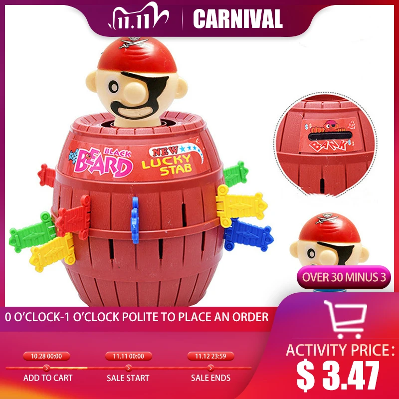 Приключения Игра пиратский бочонок розыгрыши и Новинка прикольные игрушки