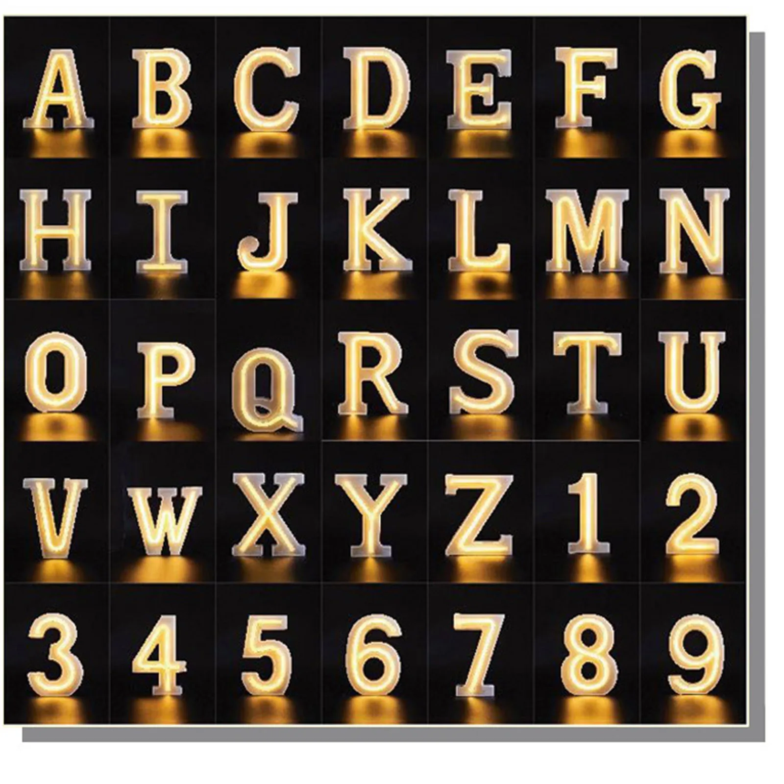 DIY 3D Number Light LED Night Lights Sign 0-7 Numbic Lamp Atmosphere Home Wedding Birthday Decor Christmas Ornaments | Дом и сад