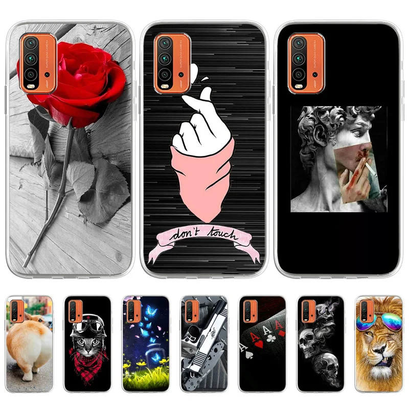 

Soft Phone Case For Xiaomi Redmi 9T Case Cover Cartoon TPU Silicon Fundas For Xiaomi Redmi 9T Shell 6.53 inch Redmi9T Protective