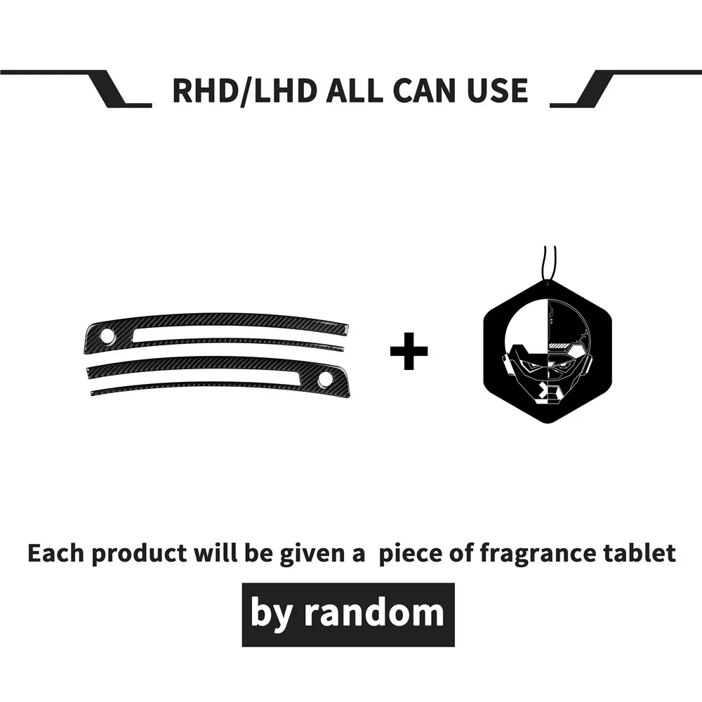 

Real Carbon fiber Centre console instrument air outlet sticker interior Car accessories For TOYOTA 86 Subaru BRZ 13-20