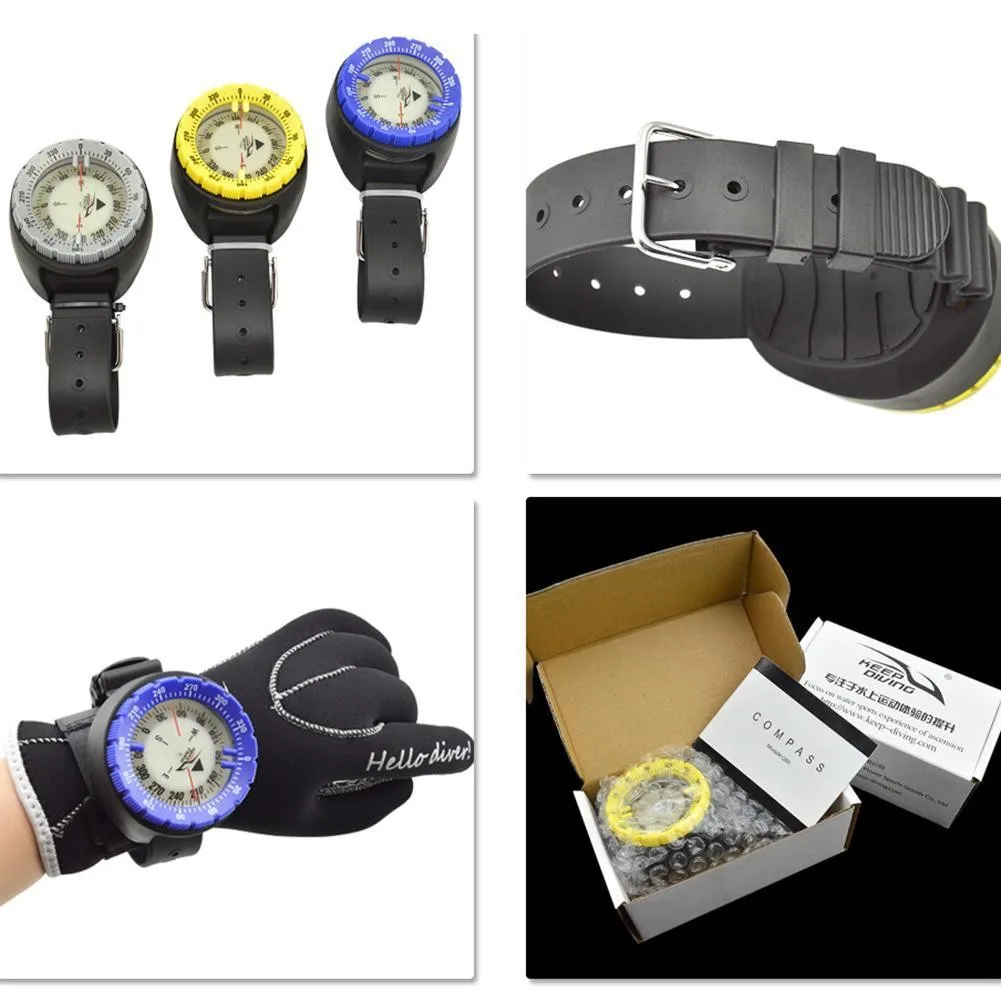 

Professional Outdoor Compass Diving Compass Wrist Compass Tool Survival Equipment Outdoor Survival Adventure F2K0