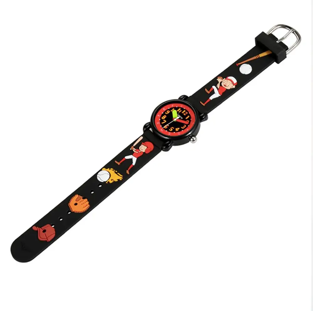 

Children Watch Primary School Boys Girls 3D Silicone Cute Cartoon Waterproof Quartz Watches