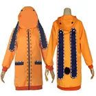 Женский костюм для косплея аниме йомодуки Руна, одежда для девочек, оранжевое пальто с капюшоном, куртка на молнии