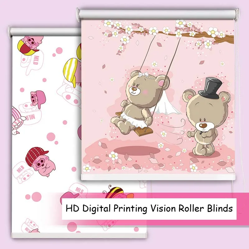 3d рулонные жалюзи с рисунком и цифровым принтом в виде животных|Жалюзи шторы