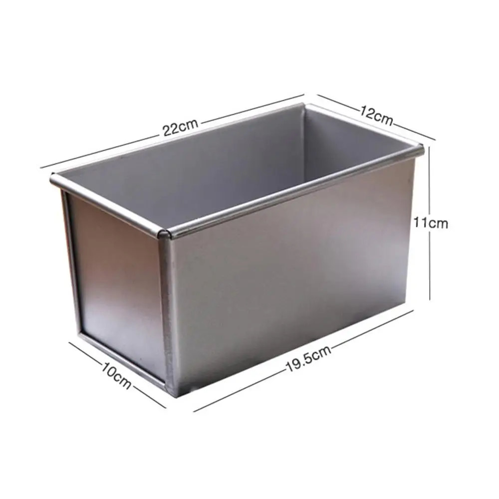 

Nonstick Rectangular Aluminum Plate Loaf Bread Cake Pan Tin with Cover Toast Molds