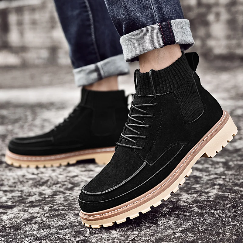 Высококачественная повседневная обувь для мужчин коллекция 2019 года сезон осень