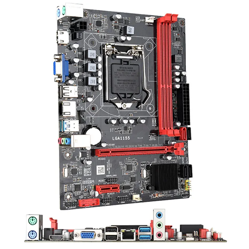 B75 Desktop Motherboard M.2 Intel LGA 1155 For i3 i5 i7 CPU Support DDR3 Memory SATA3.0 USB3.0 PCI-E VGA | Компьютеры и офис