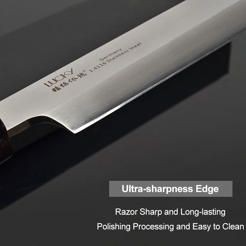 Кухонный нож для суши и сашими 12 дюймов немецкий из нержавеющей стали 1 4116 острые