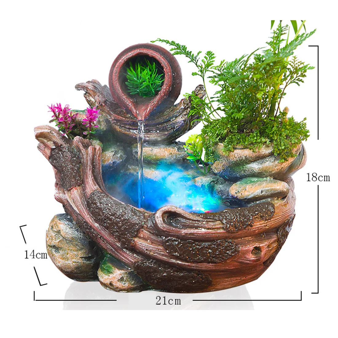 Горячие Rockery Фонтан воды настольные украшения китайский фэн шуй увлажнитель