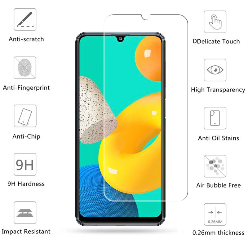 full glue tempered glass for samsung galaxy m32 glass for samsung galaxy a72 a32 a52 a12 screen protector protective phone film free global shipping