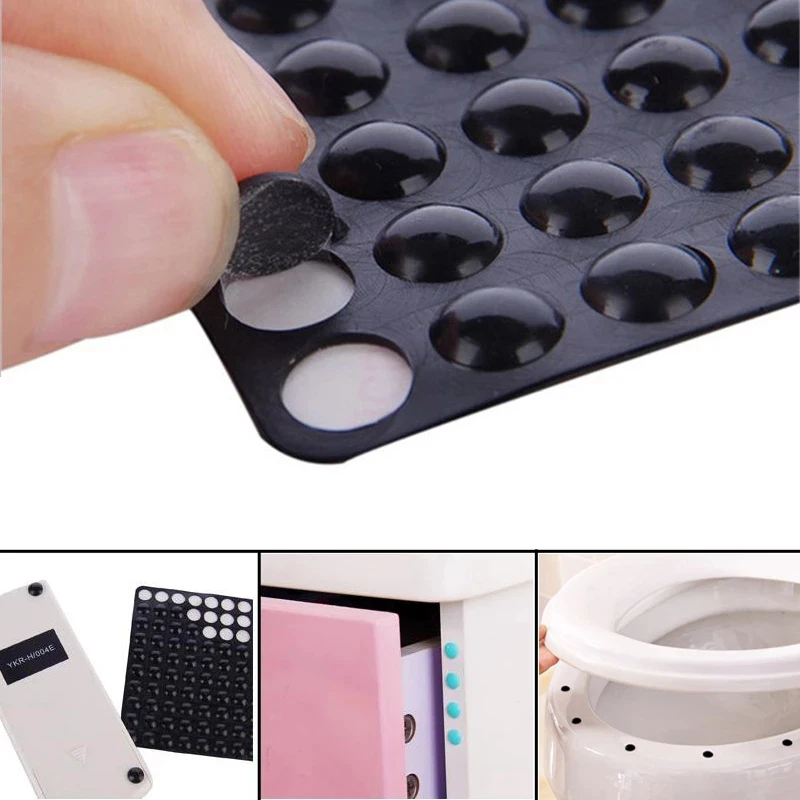 

100Pcs/Sheet Silicone Pad Self Adhesive Buffer Anti-Slip Shock Absorber Feet Pads Damper Drawer Door Cabinets Rubber Bumpers