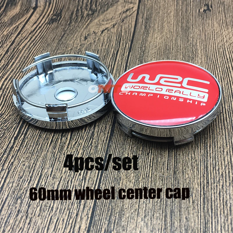 Hot Sale 4PC 60mm 2.36inch WRC logo Wheel Sticker Car Center Cap Decoration Styling Hub Centre Cover Chrome | Автомобили и