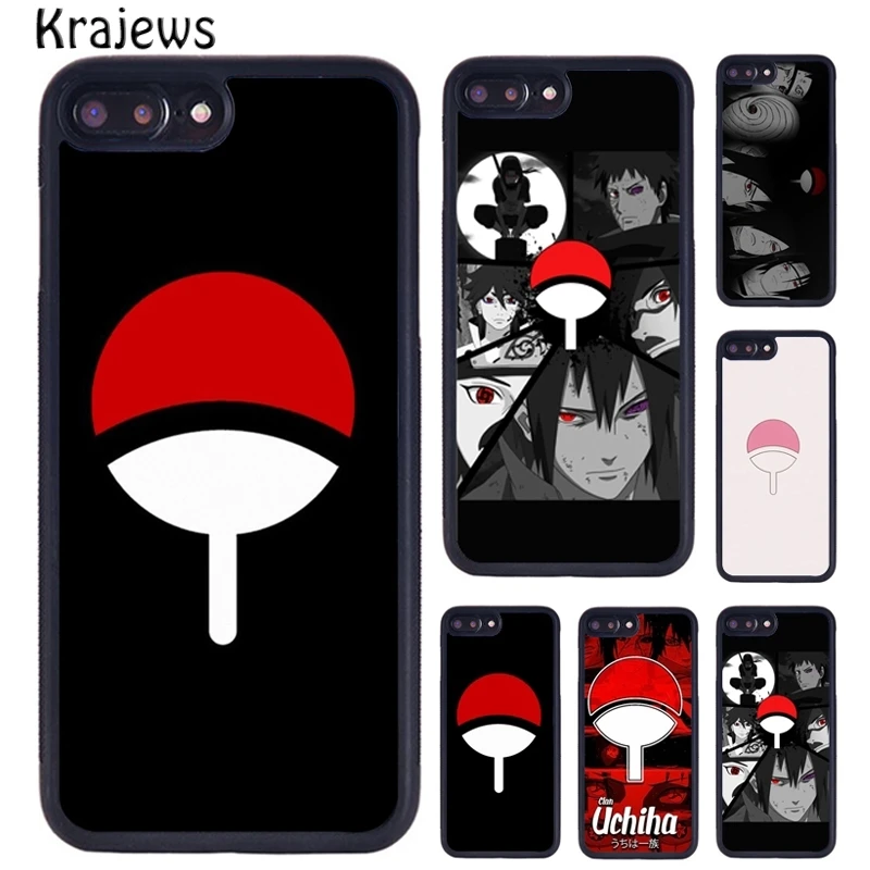 Резиновый чехол krajew Uchiha Clan Шаринган для телефона iPhone 5 6S 7 8 plus 11 12 Pro X XR XS Max Samsung Galaxy