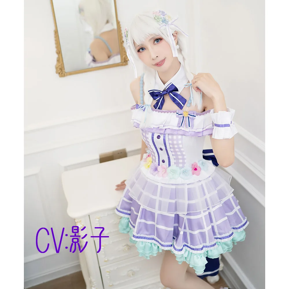 CGCOS Косплэй костюм Bang Dream! Пастельные* палитры Maruyama Illuminate Wakamiya вечерние платья одежда Униформа CG540