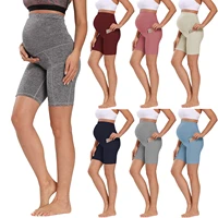 2021 women pregnant leggings pants yoga shorts fitness pants high waist slim maternity leggings woman pregnancy clothes trousers