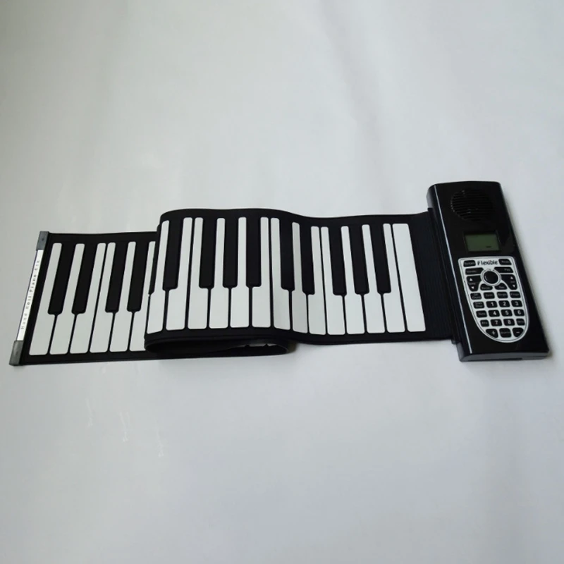 Электрическая портативная складная музыкальная клавиатура для пианино с 61