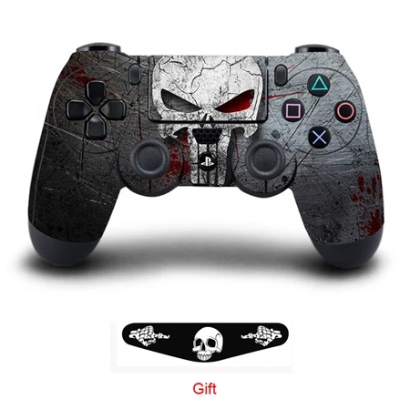 QBTM1121 Игровая Виниловая наклейка для sony Playstation 4, контроллер, защитный чехол для PS4, аксессуары для геймпада - Цвет: QBTM1121