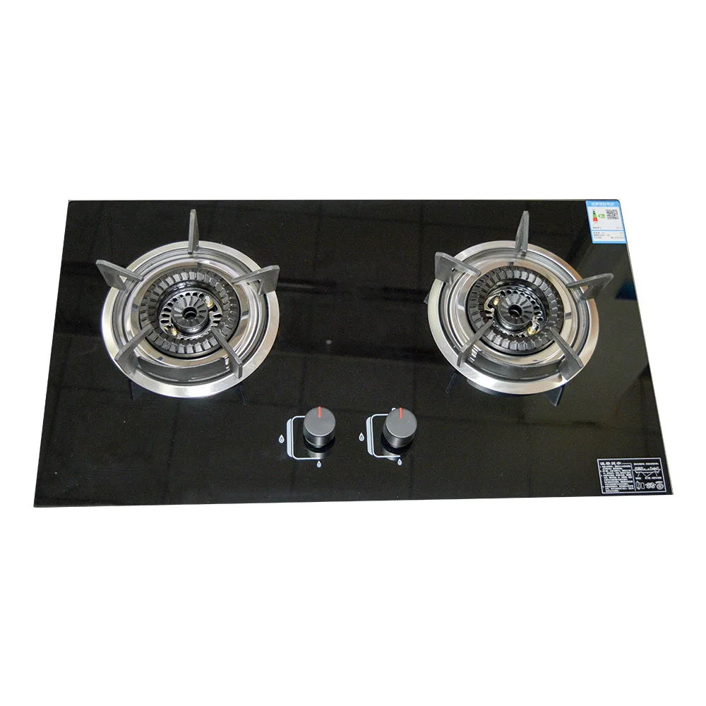 Газовая плита для дома энергосберегающая газовая бытовая стеклянная двойная