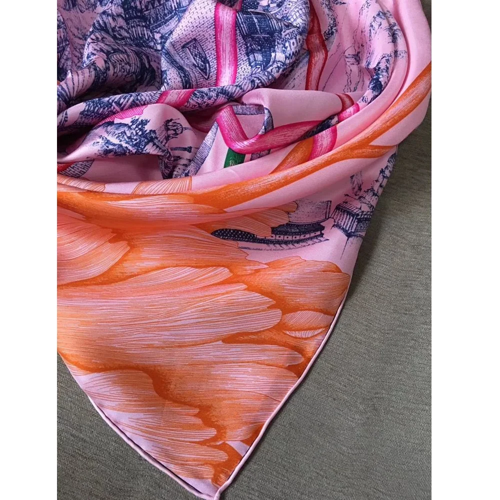 Квадратный платок из 100% шелка 18 мм 35 дюймов| |