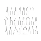 23 шт.лот аксессуары из металлического сплава с высоким сопротивлением диаметр 1 мм нагревание древесины замена резьба мини пирографический наконечник