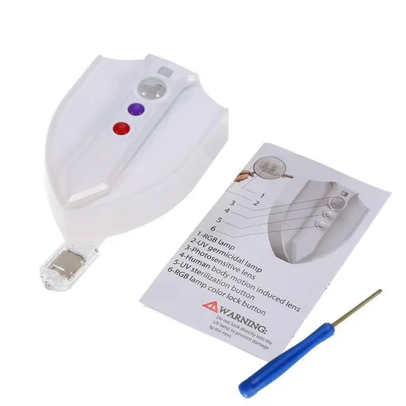 Умный ночник для сиденья унитаза с пассивным инфракрасным датчиком движения 8