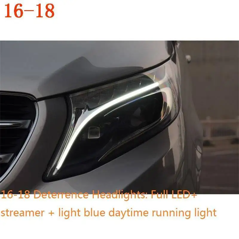 MODEL B Ходовые авто автомобили внешний боковой указатель поворота аксессуары светодиодные Drl фары Задние Автомобильные фары в сборе для Mercedes Benz Vito - Цвет: MODEL B