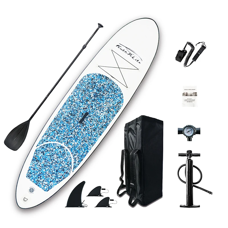 Надувная доска для серфинга с веслом Sup Board набор 10'x30''x6'' рюкзаком