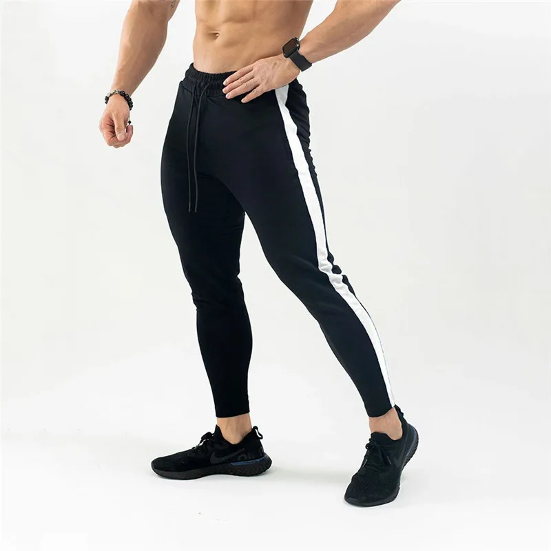

New Sweatpants Cotton Slim Jogging Pants Brand Gym Fitness Trousers Outdoor Running Exercise Pencil Pants Autumn Men's Clothing