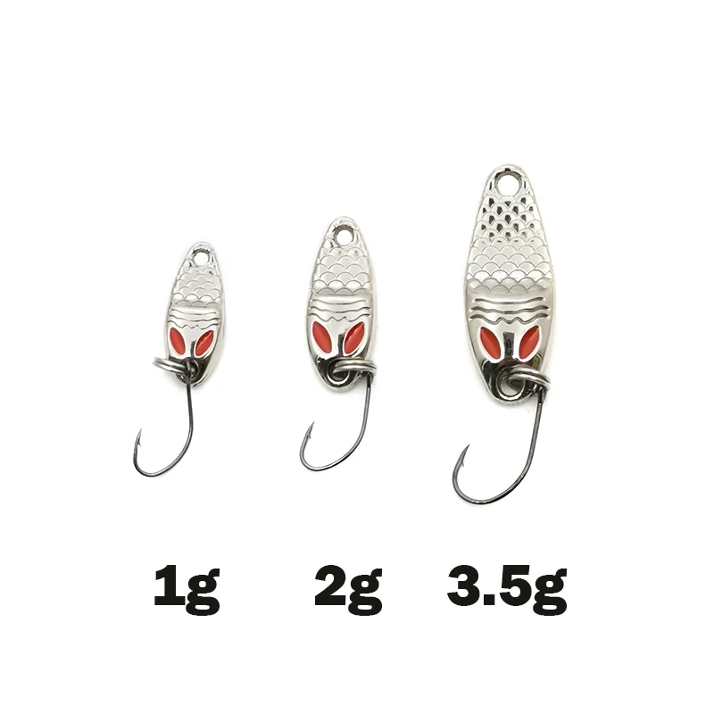 Новая мини-приманка для рыбалки 1g2g3.5g металлические приманки-ложки спиннербсит