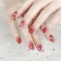 12pcs 3d full cover nail decal decoration stickers nail polish paper beauty accessories bronzing nail design stickers