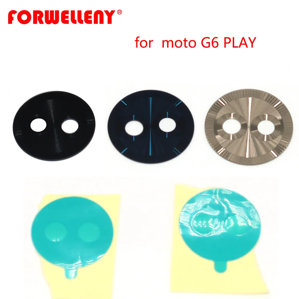 For Motorola Moto G6 Play Rear Back Camera Glass Lens Cover With Adhesive black blue gold XT1922-5/XT1922-4/XT1922-2/XT1922-6 | Мобильные