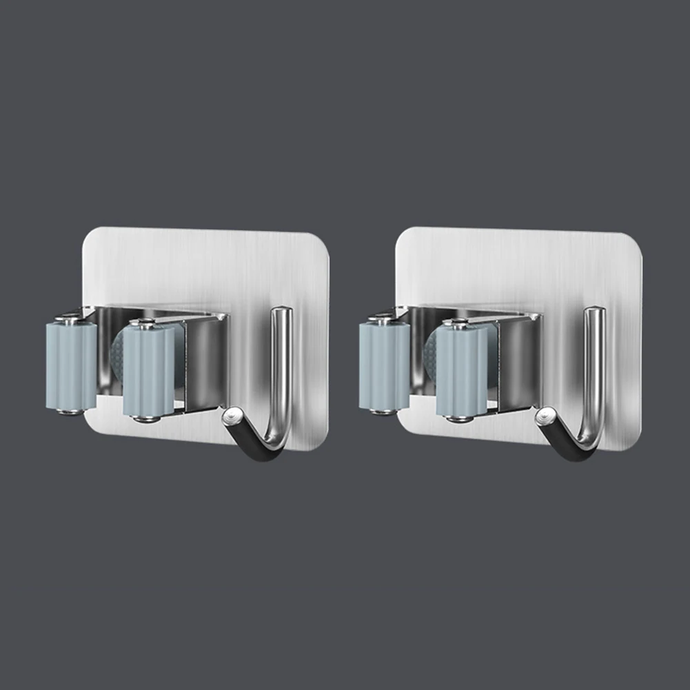 Многофункциональный держатель для метлы из нержавеющей стали тяжелый