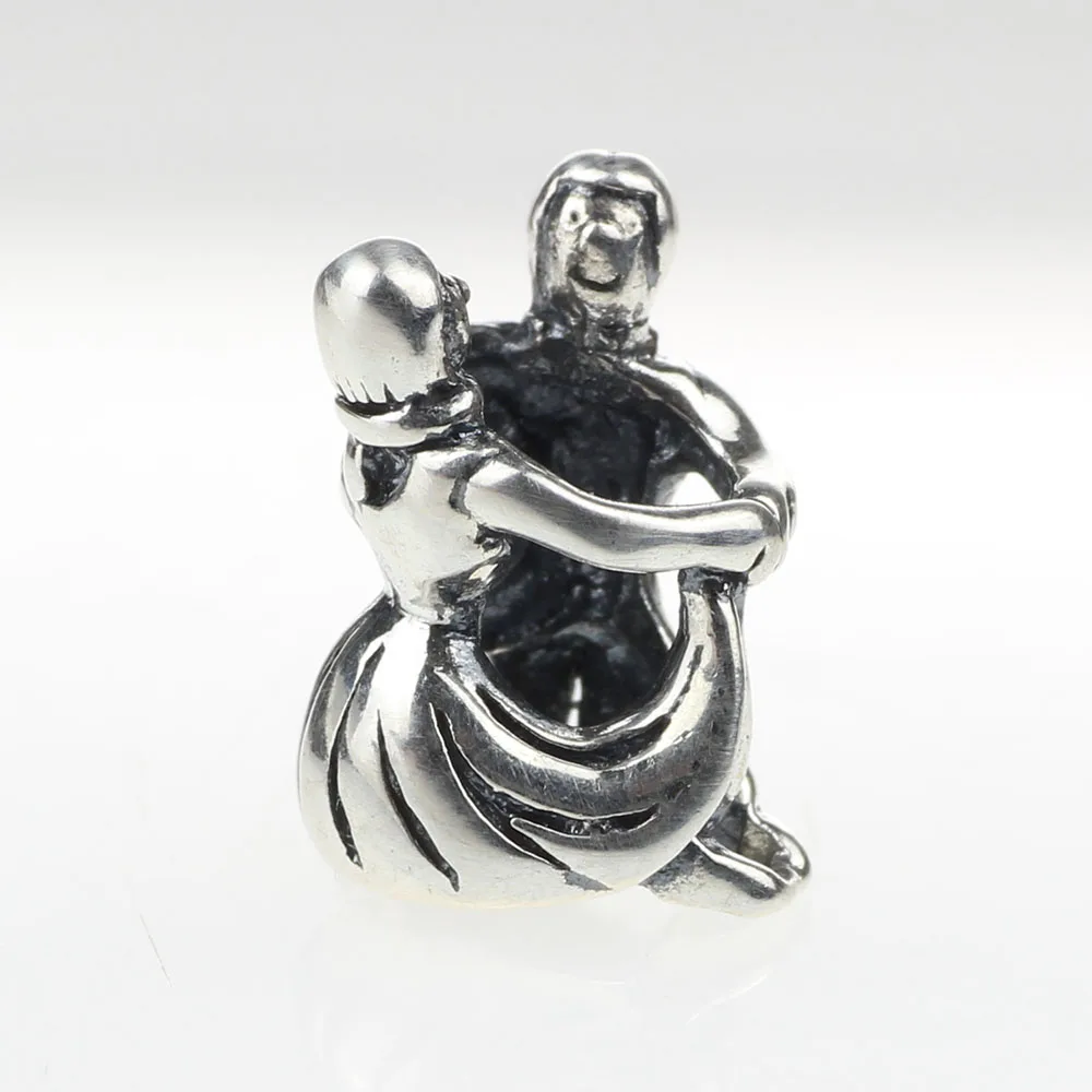 Шарм бусина из серебра 925 пробы для мужчин и женщин танец вместе европейского