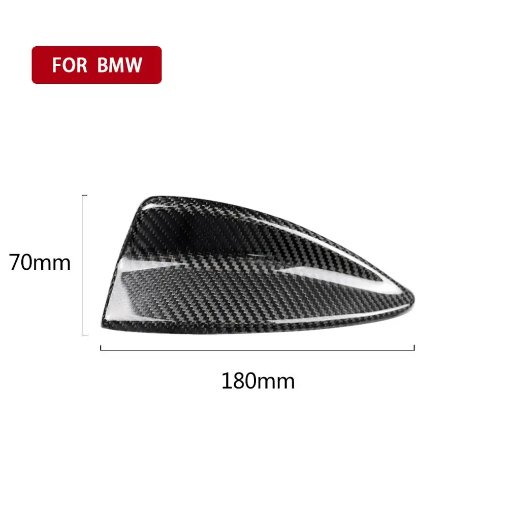 Car Carbon Fiber Antenna Shark Fin Cover Trim Auto Roof Decorative For BMW E46 E90 E92 M3 Accessories | Автомобили и мотоциклы