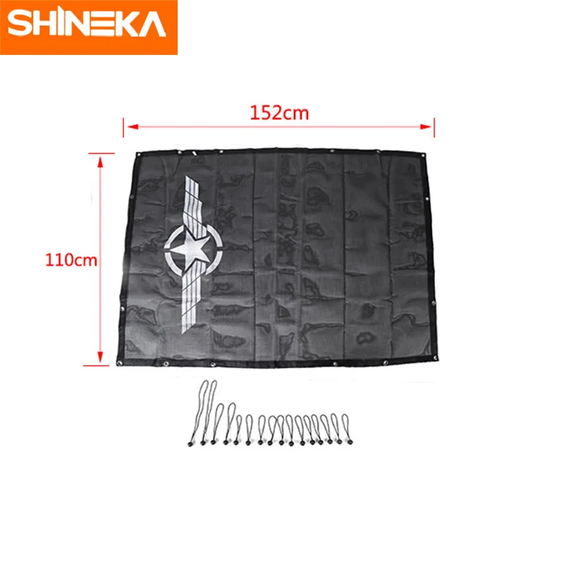 SHINEKA автомобильный чехол для Jeep Wrangler JL аксессуары солнцезащитный крыши УФ защита