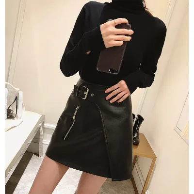 Модная юбка из натуральной овчины G18 2018 | Женская одежда