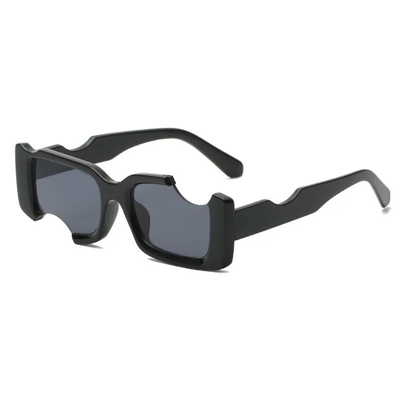 

Modern Sunglasses For Men And Women Gorgeous Sunglasses Sunshade Mirror New Fashion Irregular Trimming Personality Small Box