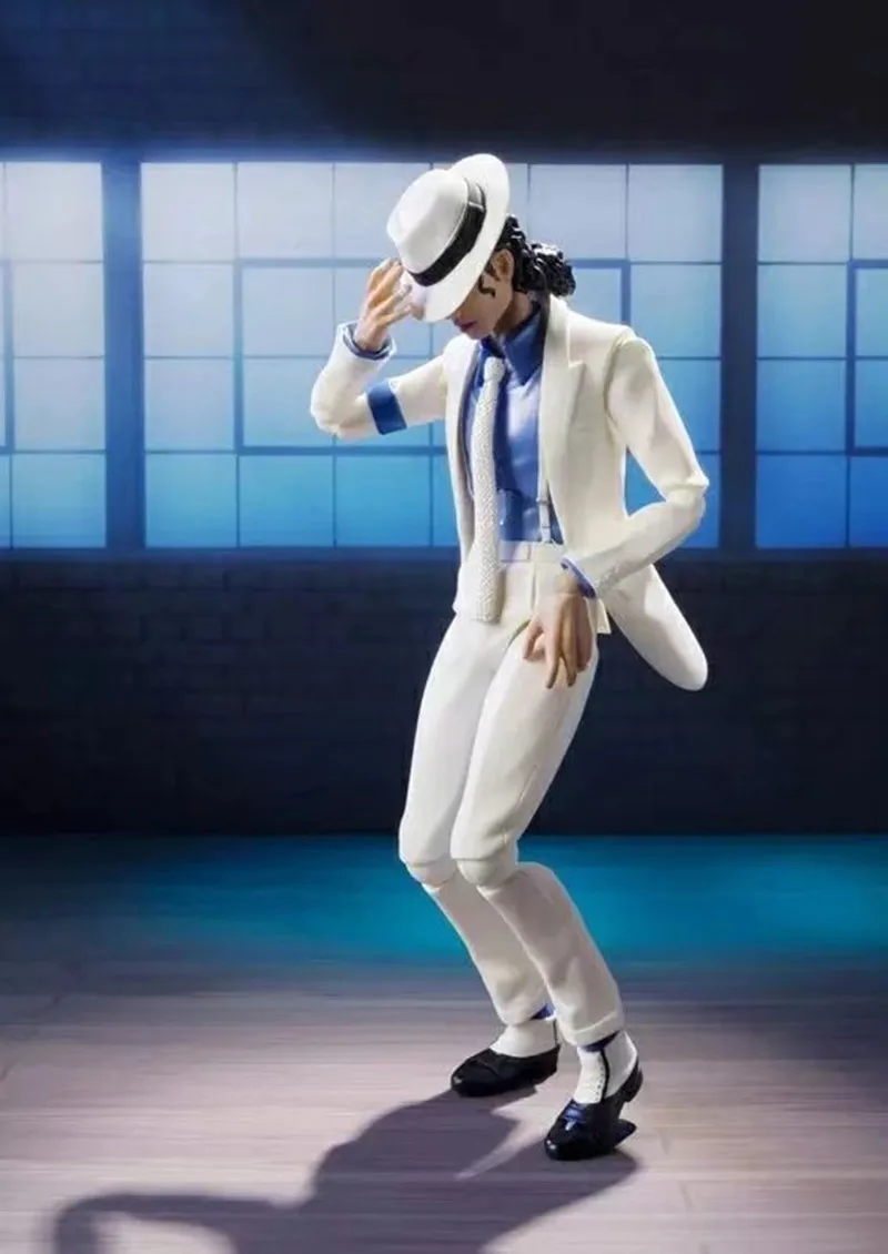 

SHF Michael Jackson Figure Smooth Criminal Moonwalk Anti-gravity Action Figure Model Toy Doll Gift