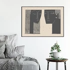 Черные художественные принты для влюбленных женщин и мужчин плакат в стиле среднего века Современная Настенная картина холст картина украшение спальни