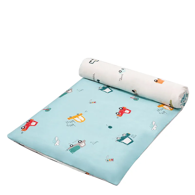 

Baby Bed Mattress Pad Crib Mattresses Topper Pure Cotton Cartoon Cot Cardle Bedding Bed Set Baby Bedding Duvet Cover Removable