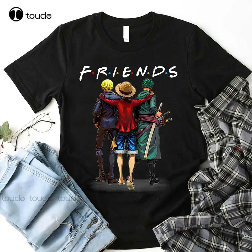 Новый Комплект футболок Lluffy Sanji Zoro из аниме Друзья один кусок монстр 3 подарок 2021
