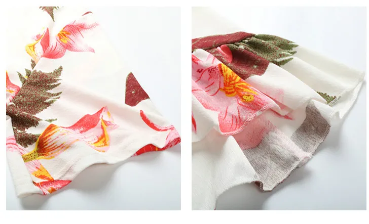 

Plus Size Dress Summer Women XL-4XL 2020 New Flowers Printed V-Neck Short Sleeved Slim Elastic Waist Irregular Ruffled Dress