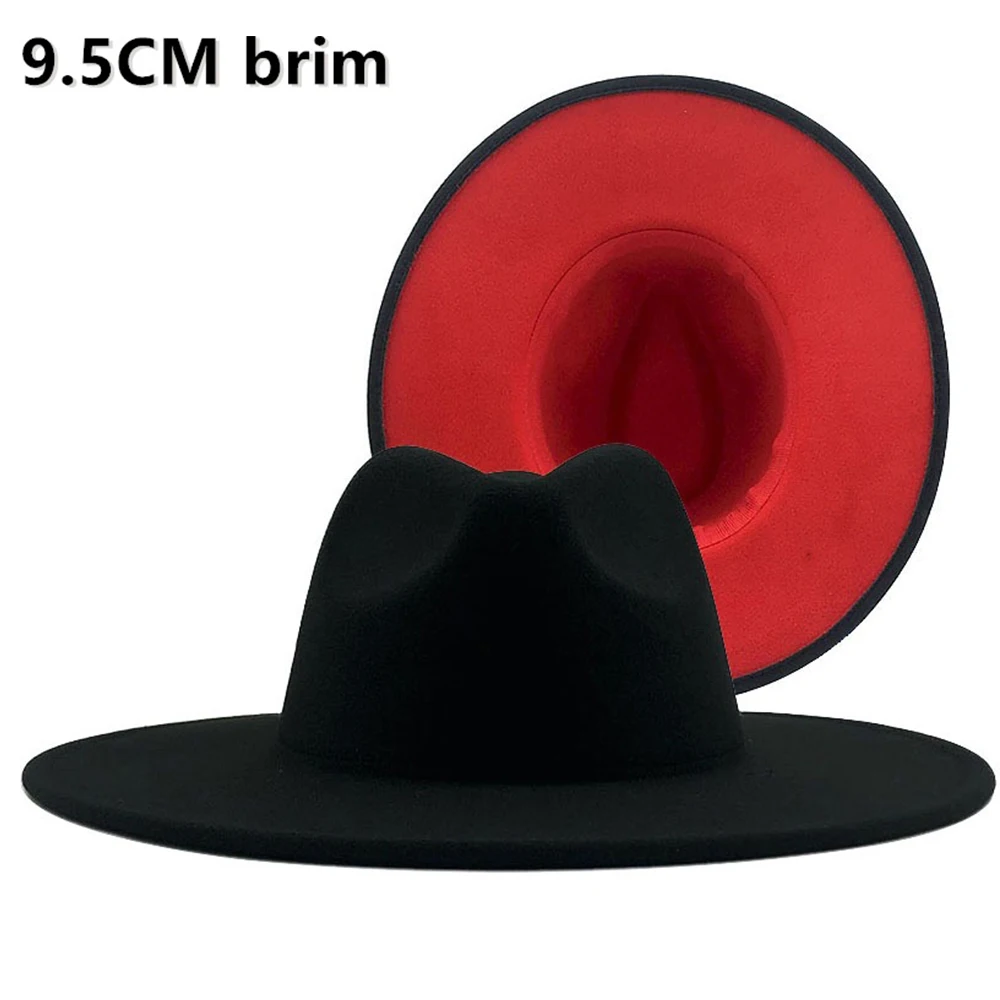 FS зимние черные и красные Лоскутные женские мужские шляпы для крестного отца