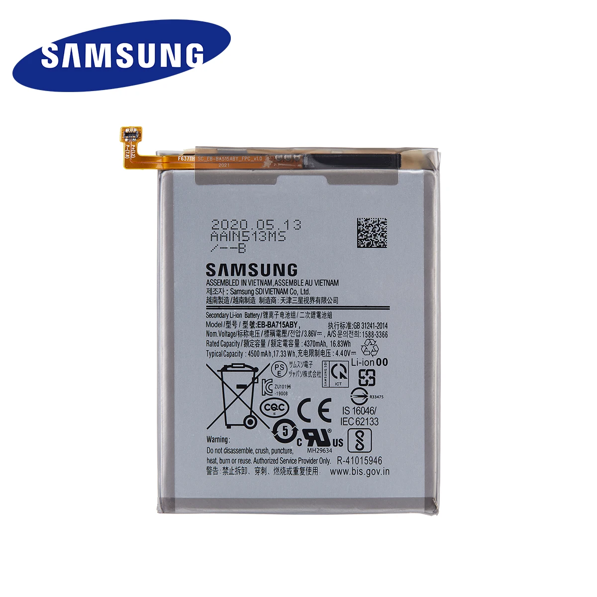 samsung orginal eb ba715aby 4500mah replacement battery for samsung galaxy a71 sm a7160 a7160 mobile phone batteriestools free global shipping