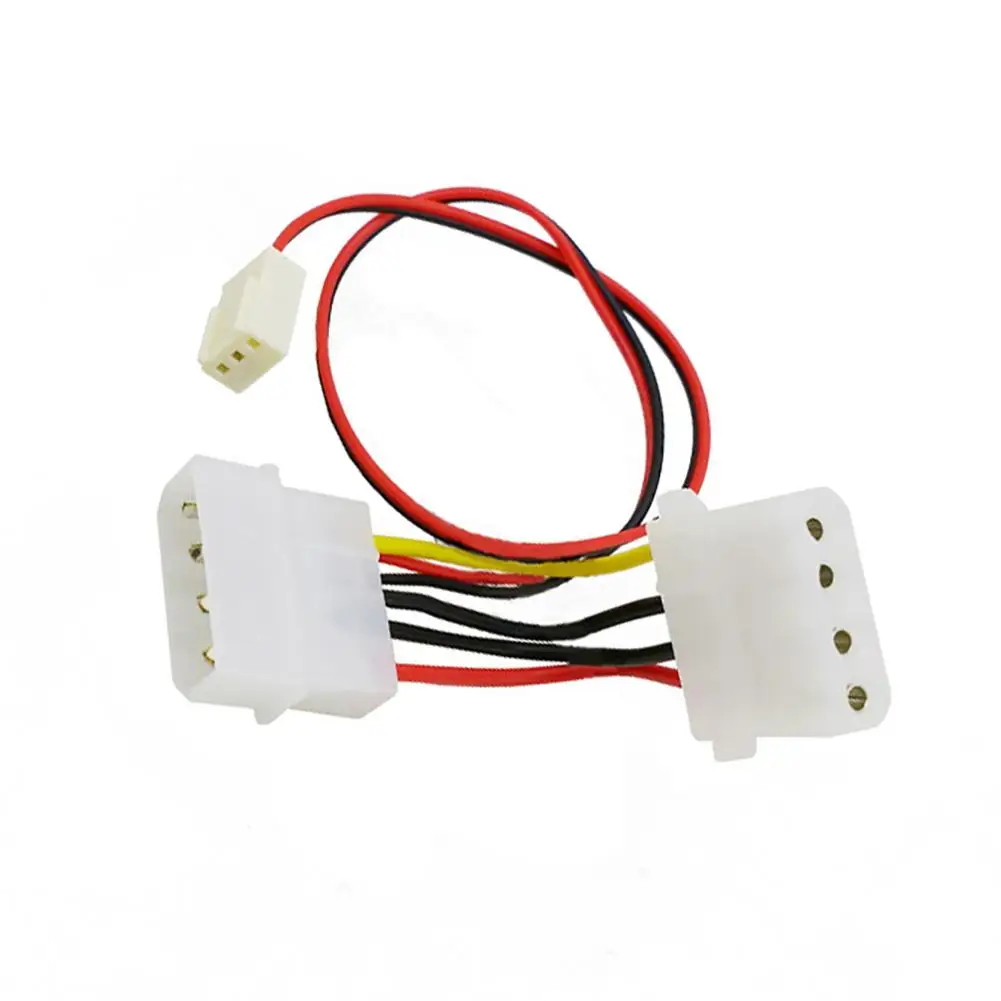 

Computer 3 Pin Female to 4 Pin PC Fan Power Transform Cable Extension Wire
