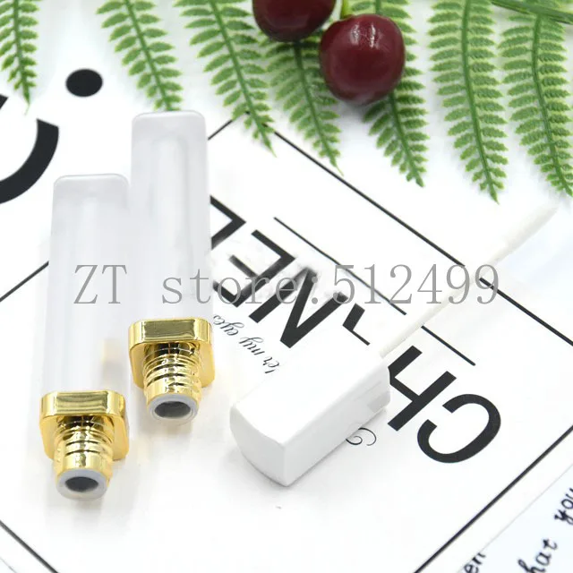 Матовая пластиковая фотопомада с белым колпачком 4 мл 10/30/50 шт.|Многоразовые