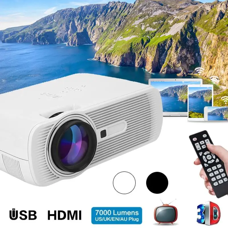 

Cewaal 1080P Full HD AV VGA HDMI TV бизнес светодиодный ЖК-проектор для отеля 3D проектор портативный школьный мультимедийный видео домашний кинотеатр